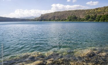 Chala Lake on the border of Kenya and Tanzania