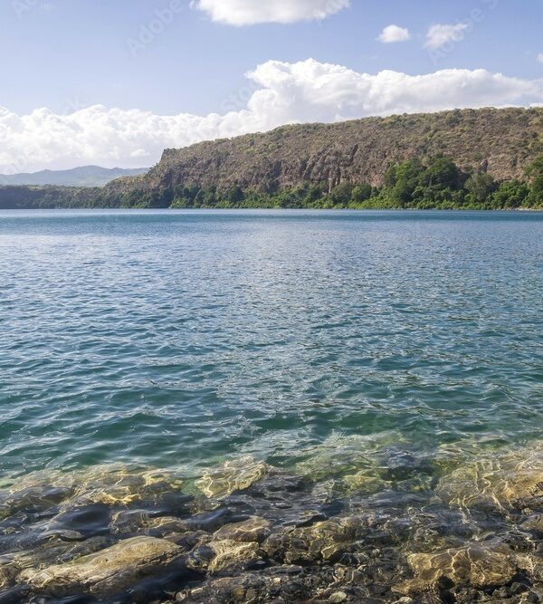 Chala Lake on the border of Kenya and Tanzania